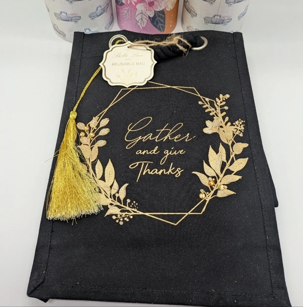 Set Of 6 Fall Themed Wine Gift Bags & Boxes